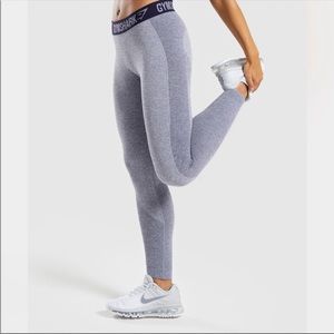 GymShark Flex Leggings in Blue Marl XS